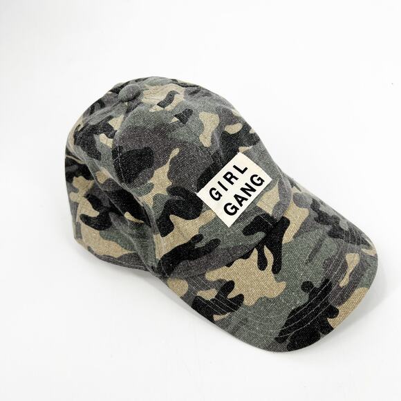 David & Young Camouflage GIRL GANG Baseball Hat Green - Picture 1 of 7